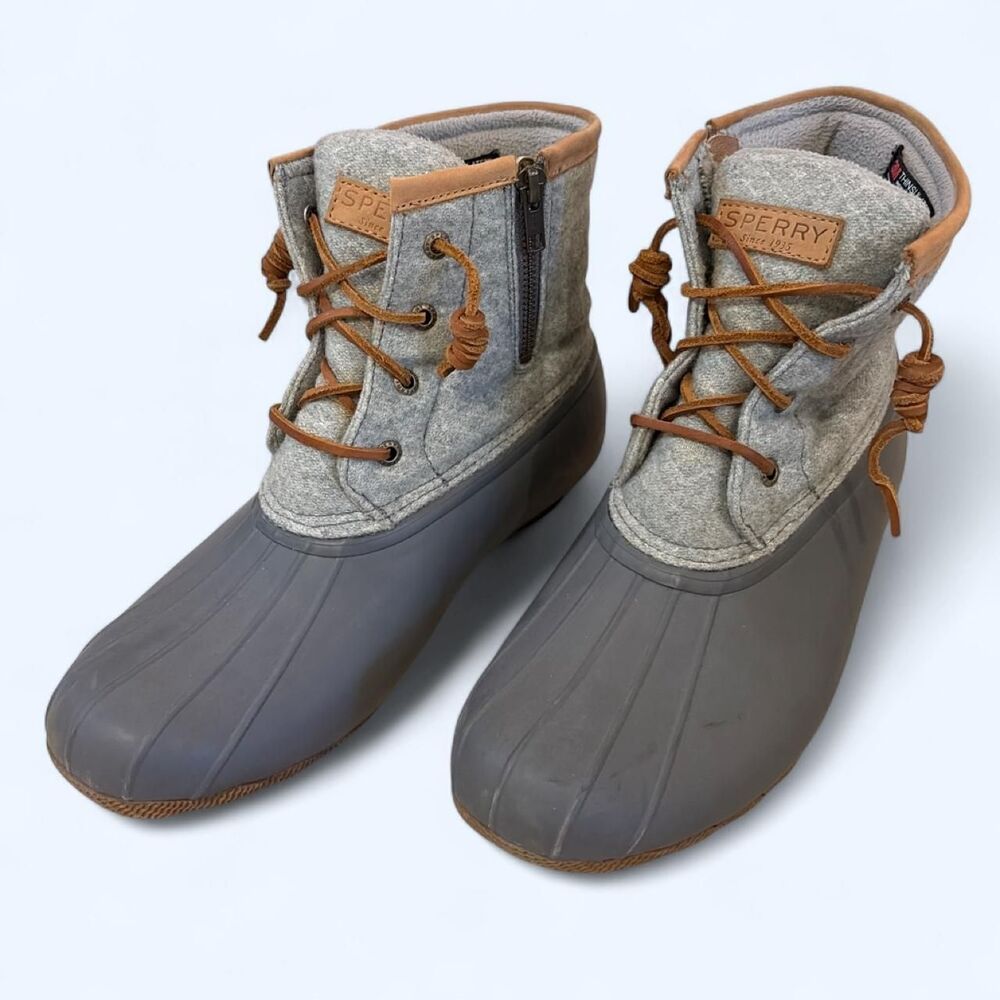 Sperry Women's Grey Boots. Size 10